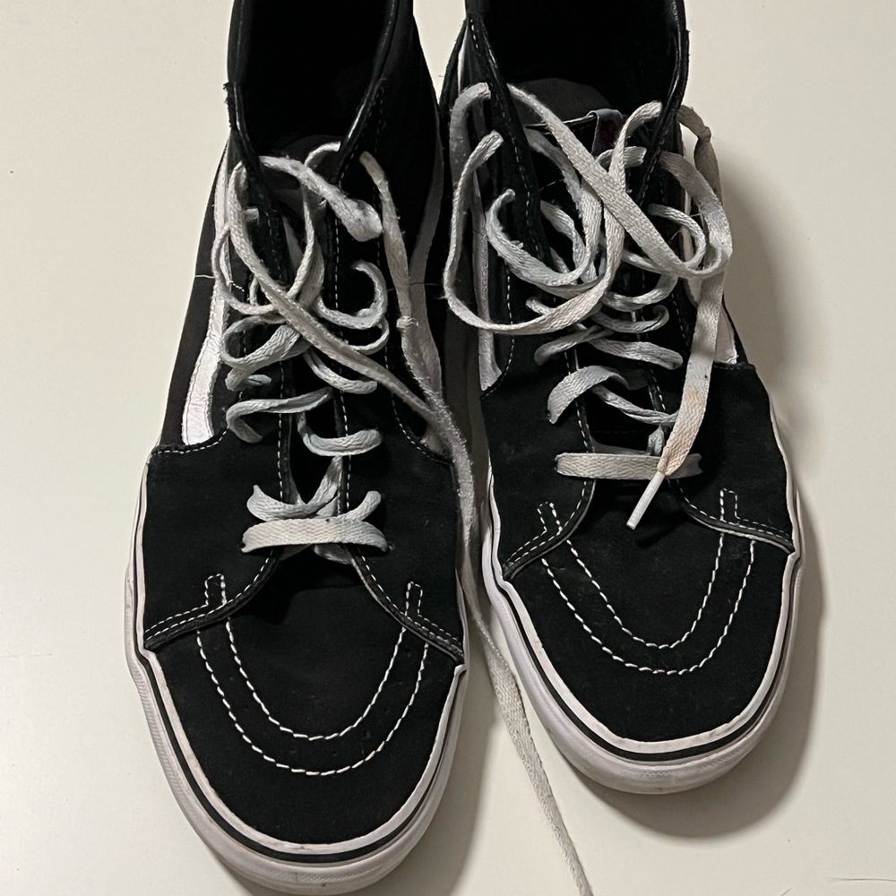 Vans Sk8 Hi Black and White High-Top Sneakers